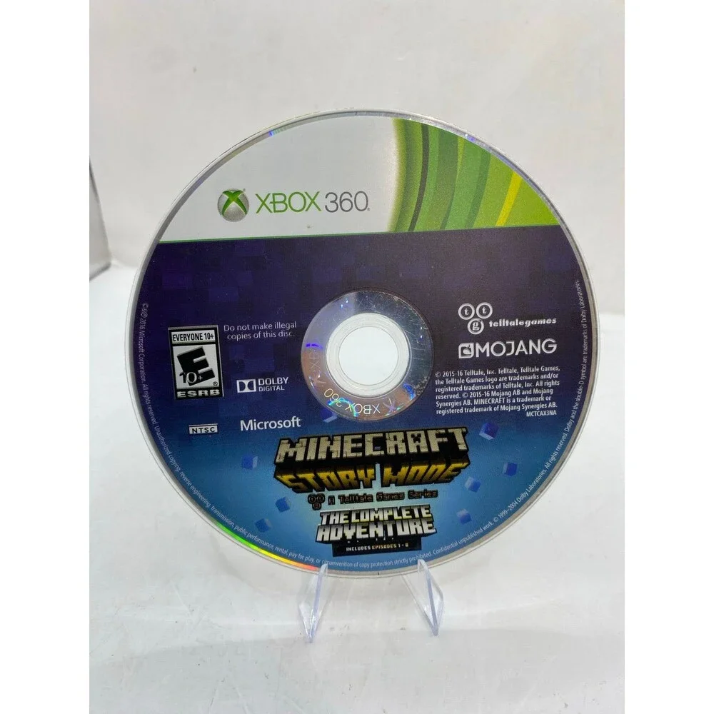 Xbox 360 Minecraft: Story Mode The Complete Adventure (Episodes 1-8) Disc Only